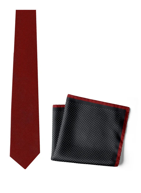 Chokore  Chokore Spot On - Pocket Square & Chili - Necktie 