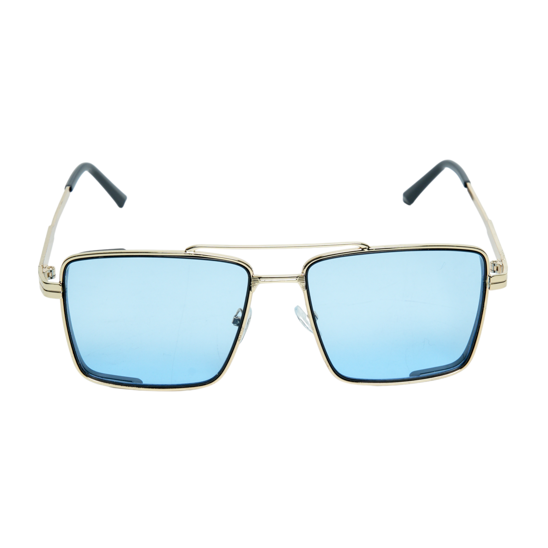 Chokore  Chokore Double Bridge Aviator Sunglasses (Blue & Black Gold) 