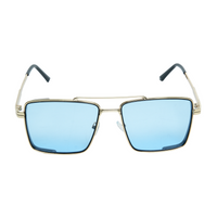 Chokore Chokore Double Bridge Aviator Sunglasses (Blue & Black Gold)