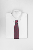 Chokore Chokore Mauve & Gray Stripes Silk Necktie - Plaids Range