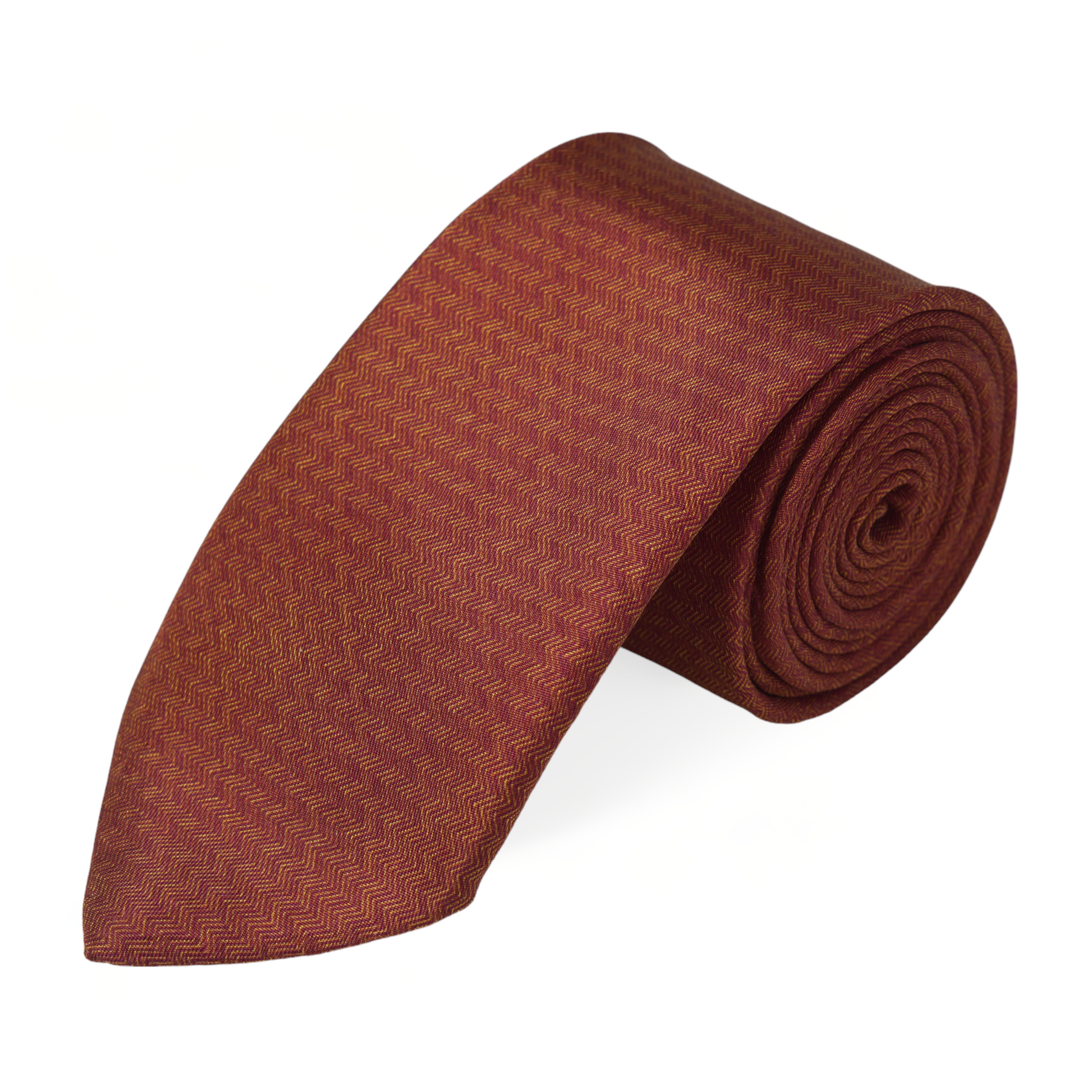 Chokore  Chokore Orange Red Patterned Silk Necktie - Indian at Heart Range 