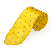 Chokore Chokore Yellow Leaf Silk Necktie - Wildlife Range