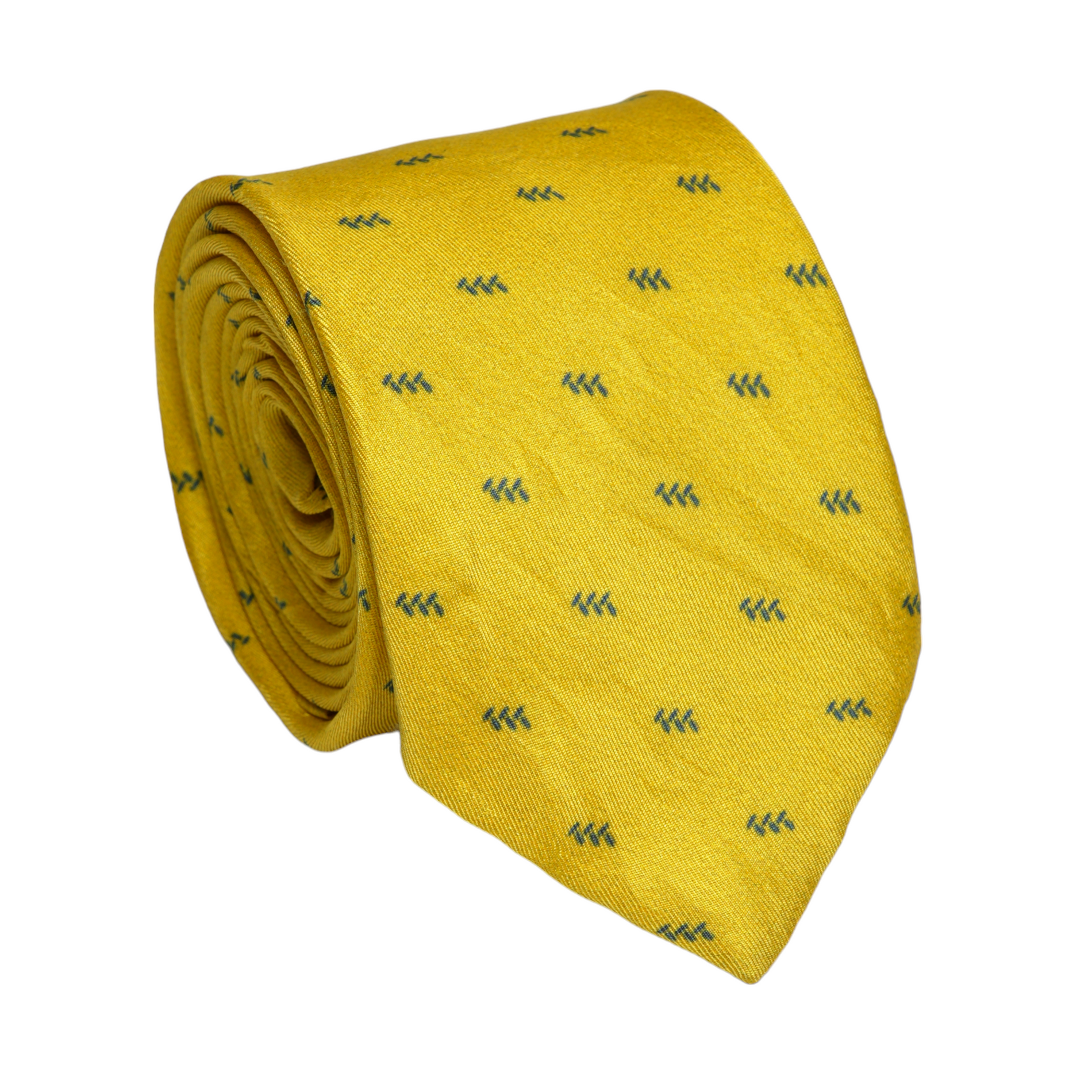 Chokore Chokore Yellow Leaf Silk Necktie - Wildlife Range Chokore Yellow Leaf Silk Necktie - Wildlife Range 