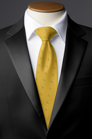 Chokore Chokore Yellow Leaf Silk Necktie - Wildlife Range