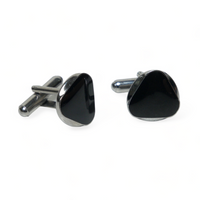 Chokore Chokore Circular Triangle Cufflinks (Black)