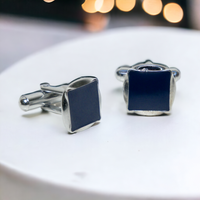 Chokore Chokore Circular Square Cufflinks (Blue)