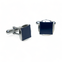 Chokore Chokore Circular Square Cufflinks (Blue)