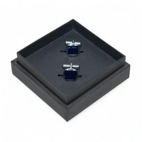 Chokore Chokore Circular Square Cufflinks (Blue)