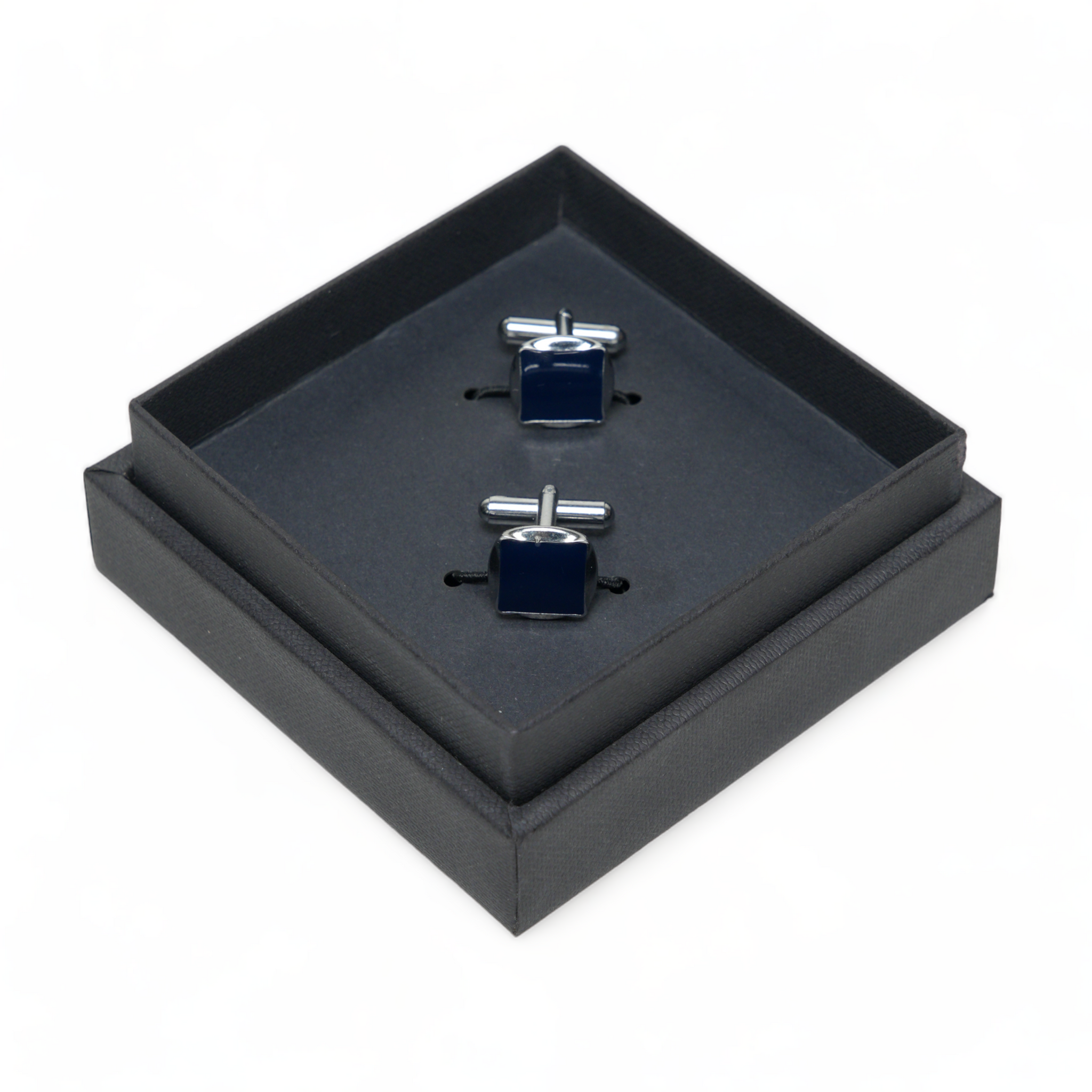 Chokore Circular Square Cufflinks (Blue)