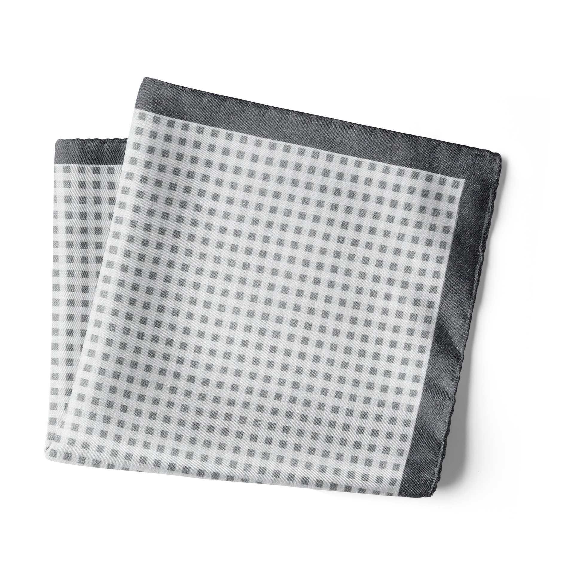 Chokore  Checkered Past (Grey) - Pocket Square 