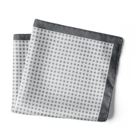 Chokore Checkered Past (Grey) - Pocket Square