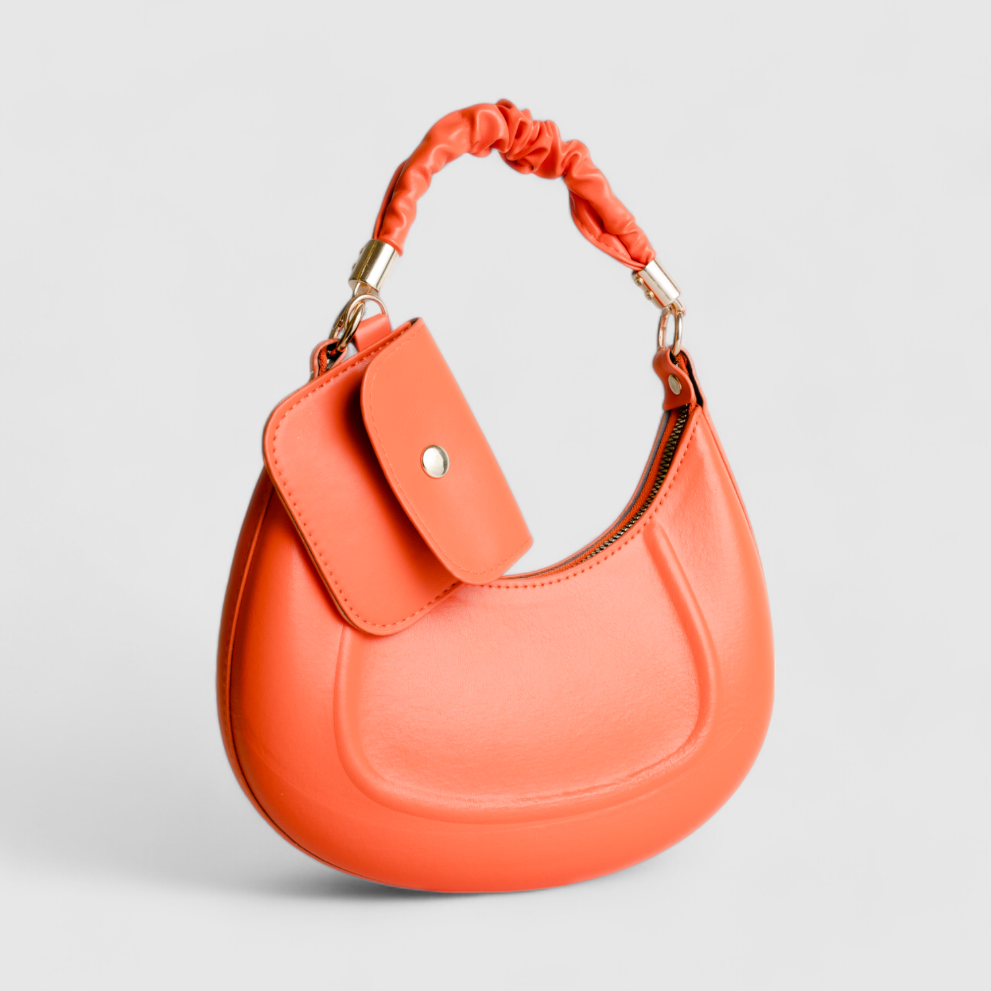 Chokore Baguette Bag with Gold Chain (Orange)