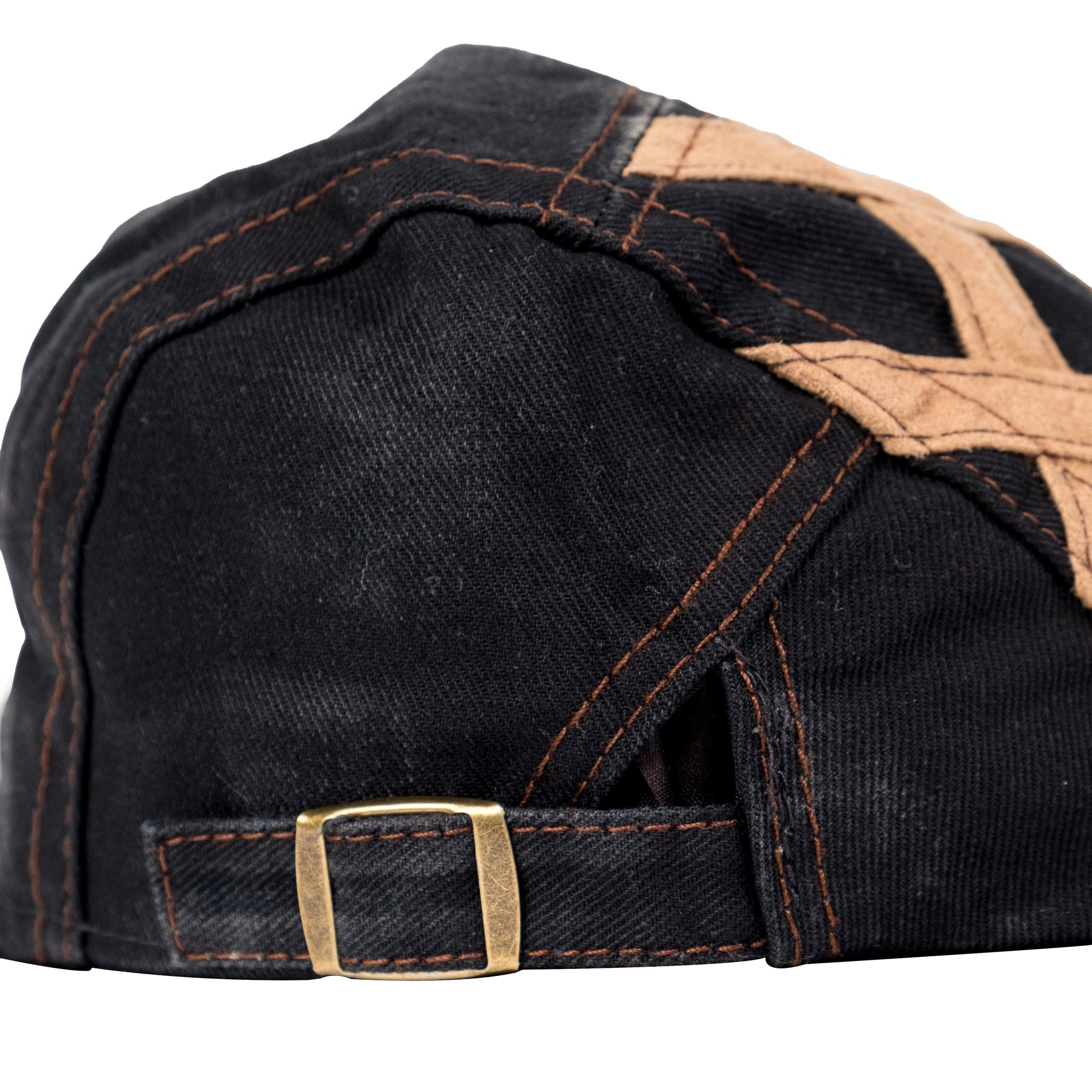 Chokore Chokore Denim Ivy Cap with Suede Detail (Black) Chokore Denim Ivy Cap with Suede Detail (Black) 