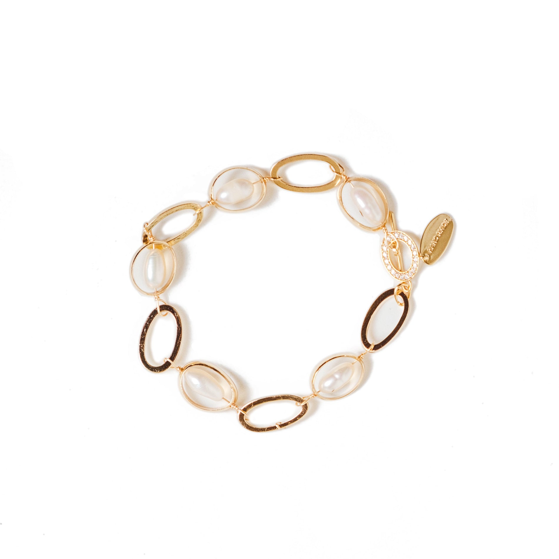 Chokore Chokore Oval Freshwater Pearl Bracelet Chokore Oval Freshwater Pearl Bracelet 