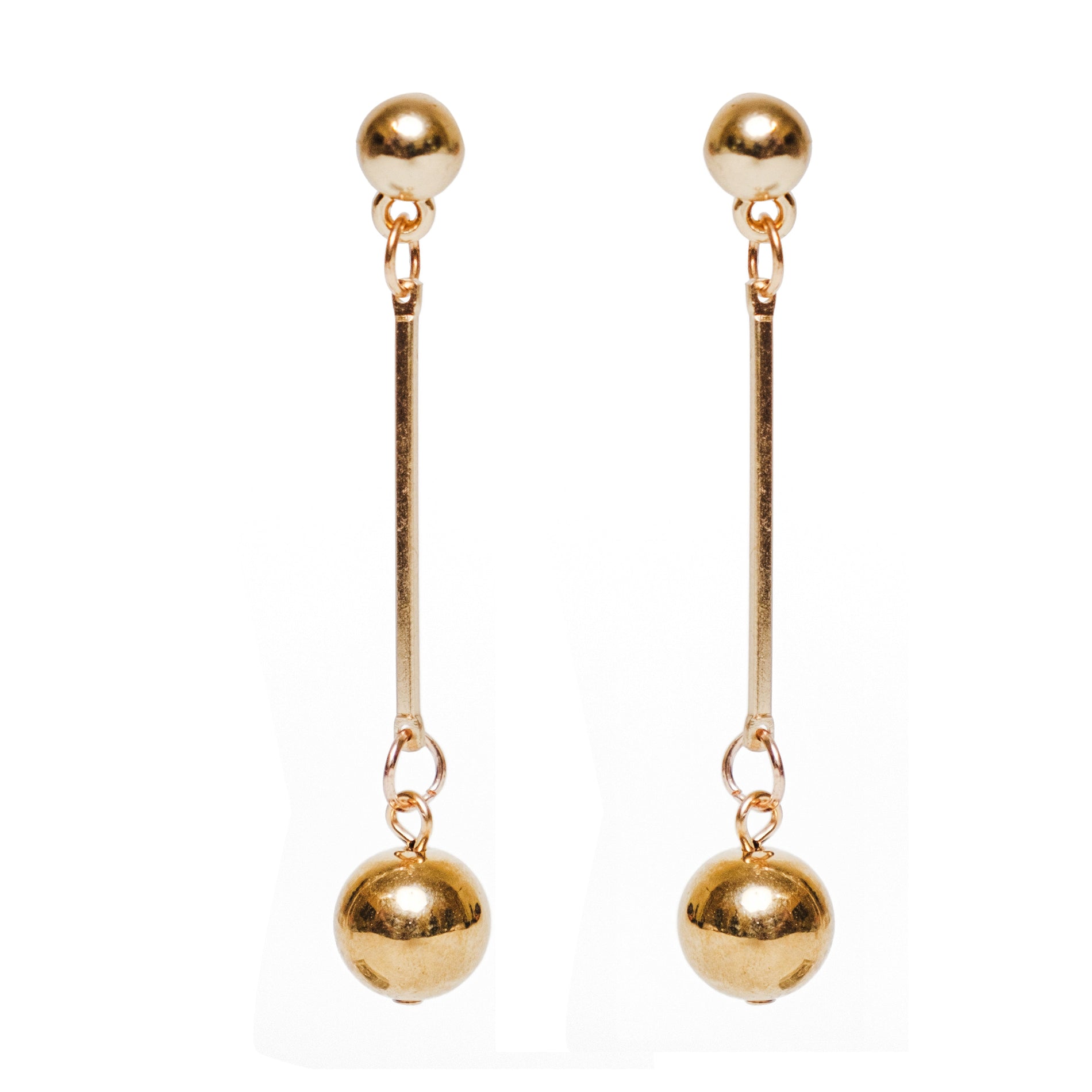 Chokore  Chokore Golden Ball Drop Earrings 