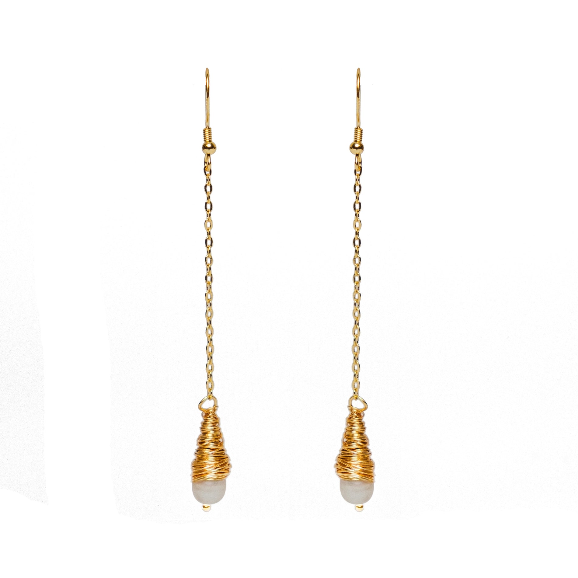 Chokore  Chokore Long Baroque Pearl Earrings 