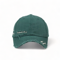 Chokore Chokore Ripped Denim Baseball Cap (Peacock Blue)