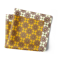 Chokore Chokore Yellow & Off white Silk Pocket Square - Indian at Heart Range