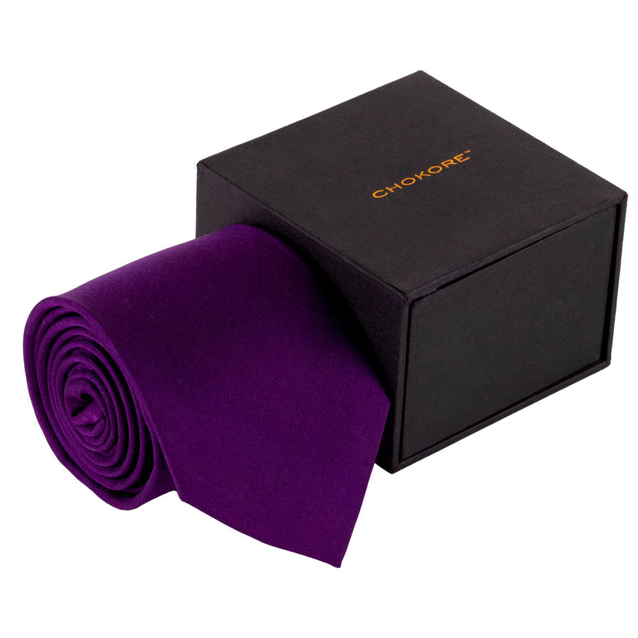 Chokore Chokore Purple Silk Tie - Solids range Chokore Purple Silk Tie - Solids range 