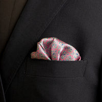 Chokore Chokore Pink Satin Silk pocket square from the Indian at Heart Collection