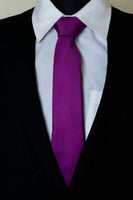 Chokore Chokore Purple Silk Tie - Solid line