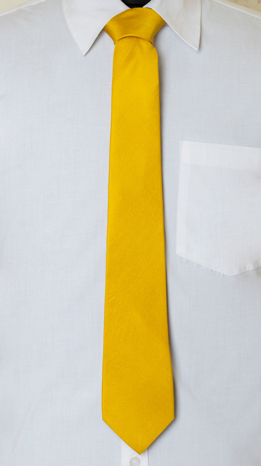 Chokore Chokore Yellow Colour Silk Tie - Solids range Chokore Yellow Colour Silk Tie - Solids range 