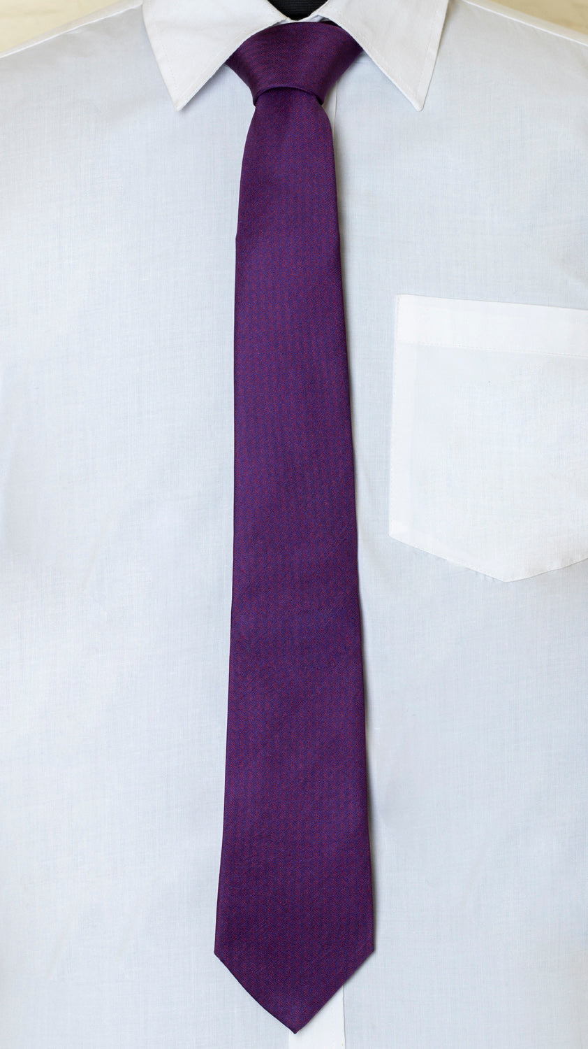 Chokore Chokore Purple Silk Tie - Solid line Chokore Purple Silk Tie - Solid line 