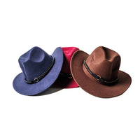 Chokore Chokore Cowboy Hat with Belt Band (Burgundy)