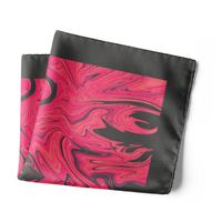 Chokore Chokore Magenta Silk Pocket Square from the Marble Design range