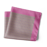 Chokore Chokore Pink Satin Silk pocket square from the Indian at Heart Collection