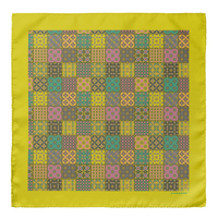 Chokore Chokore Yellow Silk Pocket Square - Indian at Heart Range