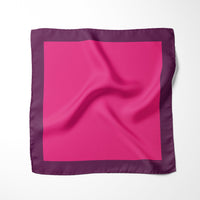 Chokore Chokore Bright Pink Dual Color Silk Pocket Square - Solid Range