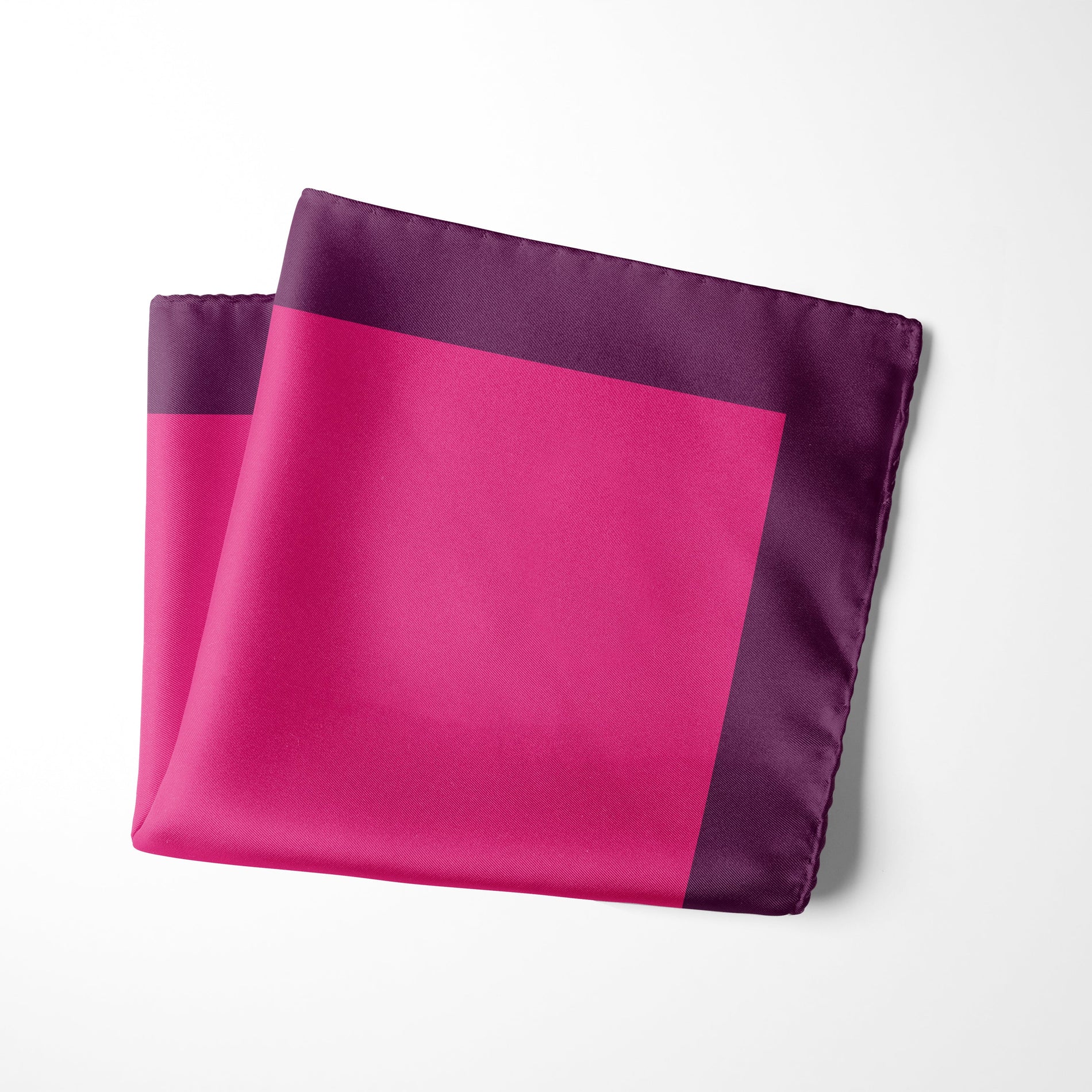 Chokore Chokore Bright Pink Dual Color Silk Pocket Square - Solid Range Chokore Bright Pink Dual Color Silk Pocket Square - Solid Range 