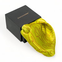 Chokore Chokore Citrine Flagstick Silk Pocket Square - Sporty Silks Range