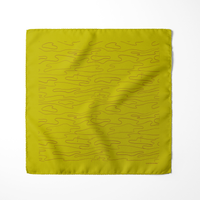 Chokore Chokore Citrine Flagstick Silk Pocket Square - Sporty Silks Range