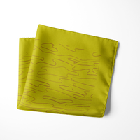 Chokore Chokore Citrine Flagstick Silk Pocket Square - Sporty Silks Range