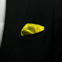 Chokore Chokore Citrine Flagstick Silk Pocket Square - Sporty Silks Range