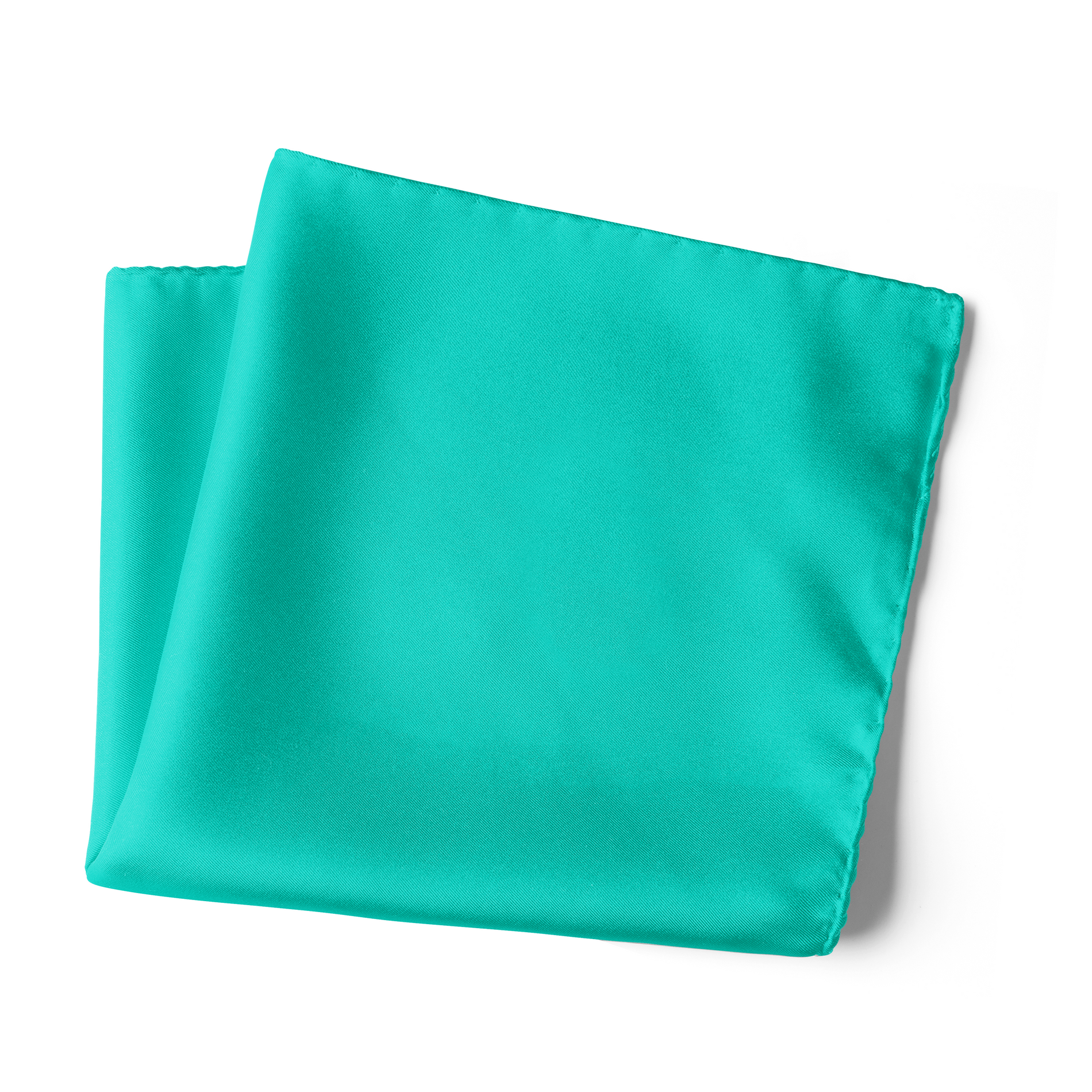 Chokore  Chokore Turquoise Pure Silk Pocket Square, from the Solids Line 