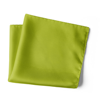 Chokore Chokore Lime Green Pure Silk Pocket Square, from the Solids Line