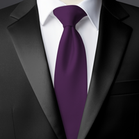 Chokore Chokore Purple Silk Tie - Solid line