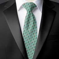 Chokore Chokore Sea Green Seahorse Silk Necktie - Wildlife Range