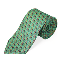 Chokore Chokore Sea Green Seahorse Silk Necktie - Wildlife Range