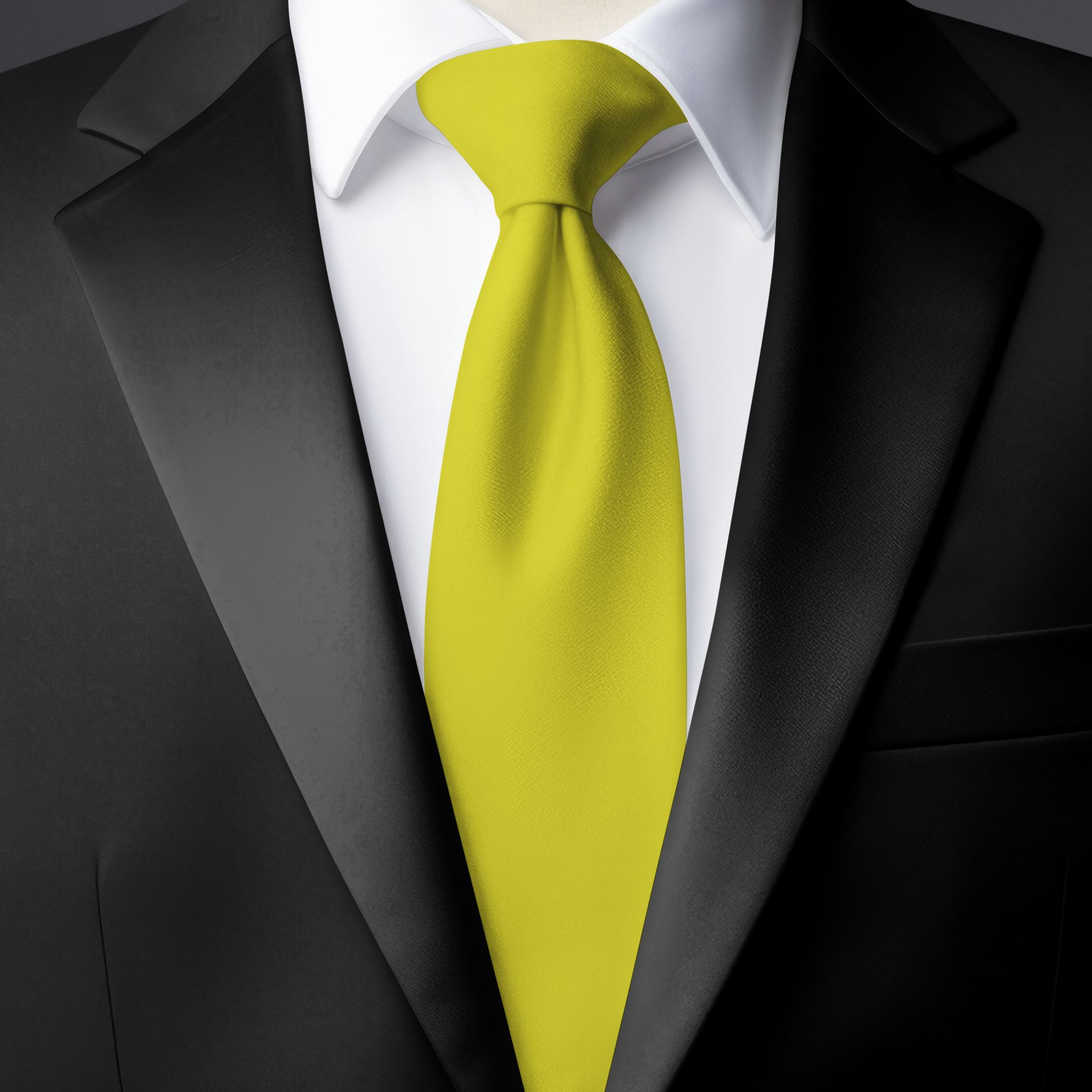 Chokore  Chokore Lemon Green Twill Silk Tie - Solids line 