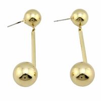 Chokore Chokore Golden Ball Drop Earrings