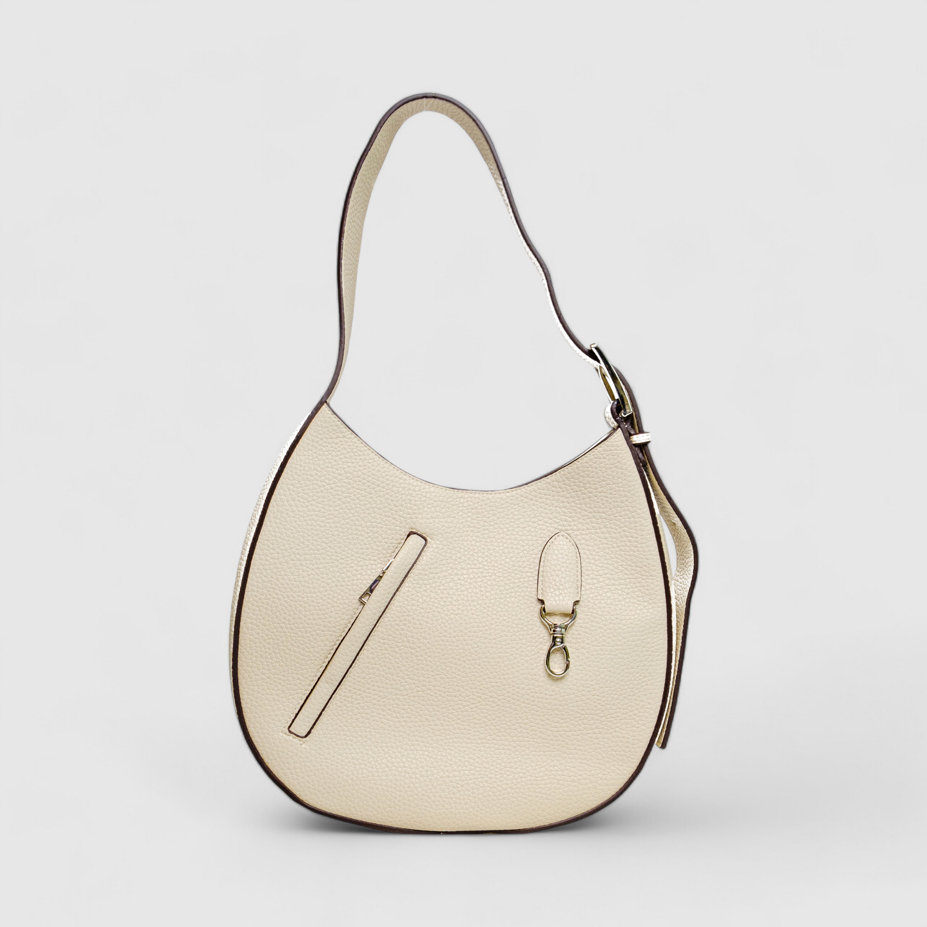 Chokore Chokore Round Hobo Bag with Shoulder Belt (White) Chokore Round Hobo Bag with Shoulder Belt (White) 