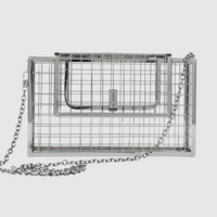 Chokore Chokore Metallic Cage Handbag (Silver)