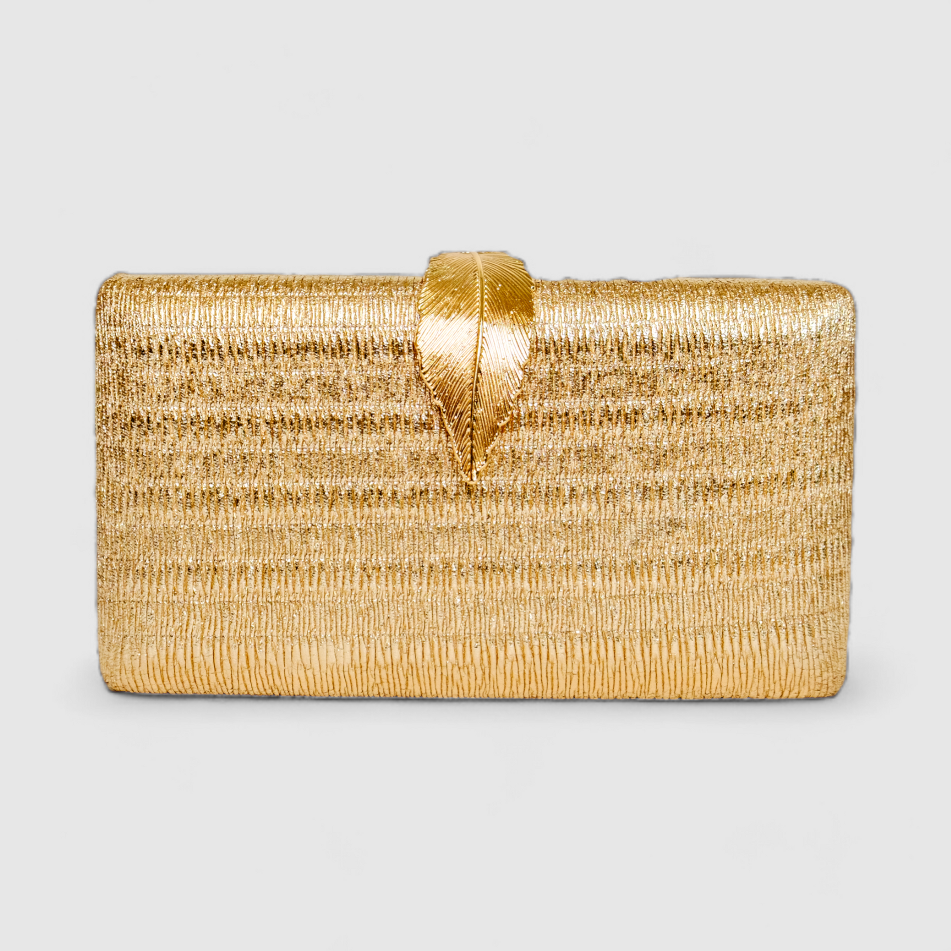 Chokore Chokore Shimmery Leaf Clutch/Handbag (Gold) Chokore Shimmery Leaf Clutch/Handbag (Gold) 