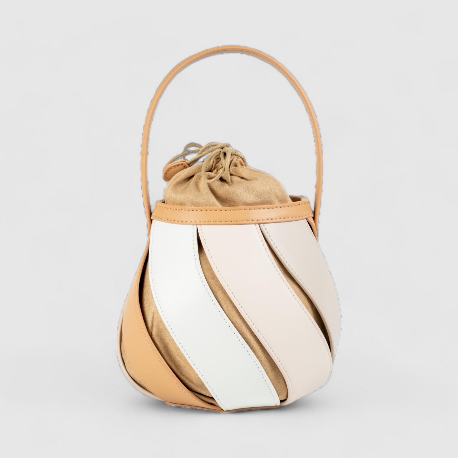 Chokore  Chokore Spliced Bucket Bag (Beige) 