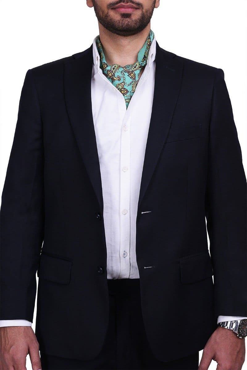 Chokore Chokore Men's Sea Green Silk Designer Cravat Chokore Men's Sea Green Silk Designer Cravat 