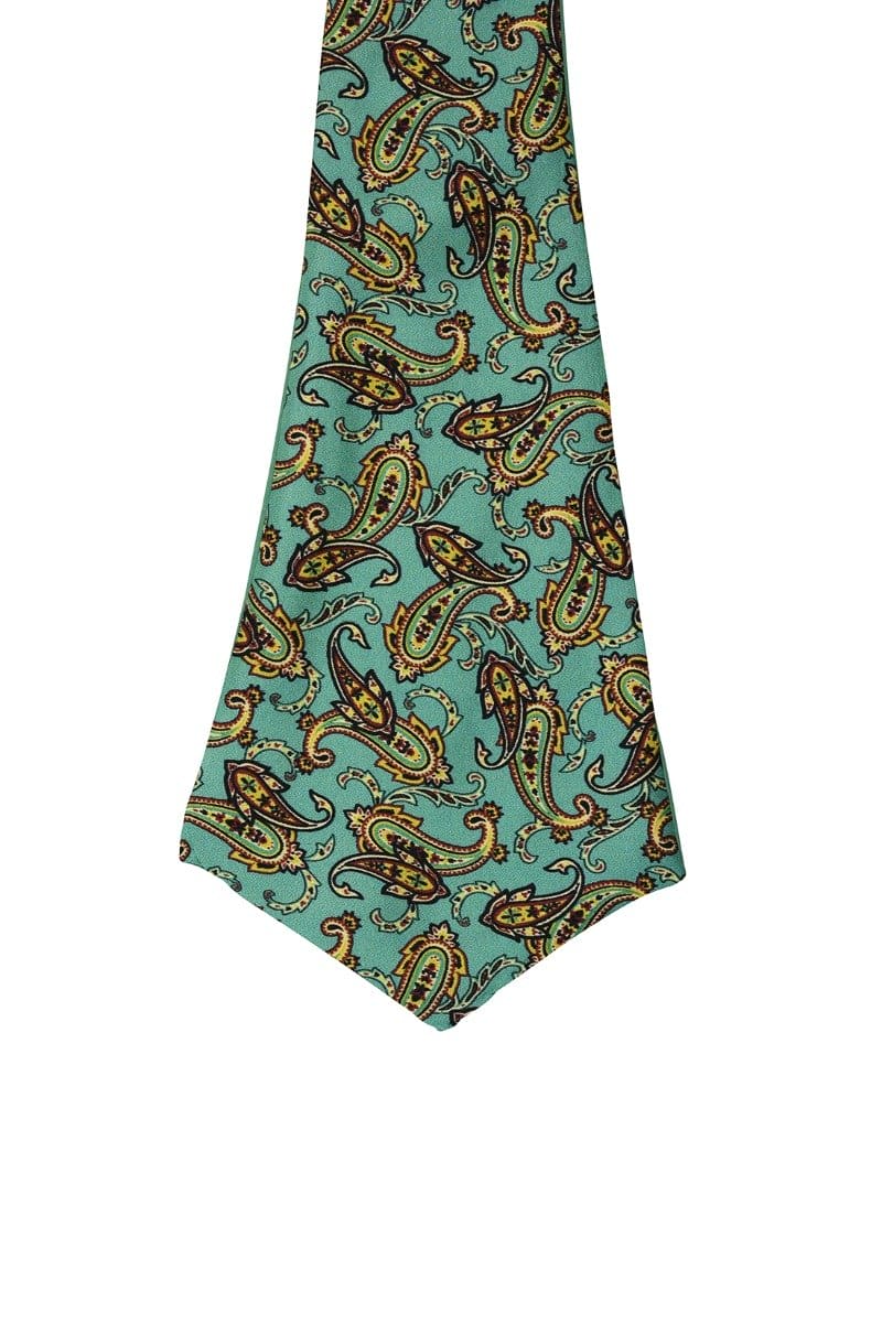 Chokore Chokore Men's Sea Green Silk Designer Cravat Chokore Men's Sea Green Silk Designer Cravat 